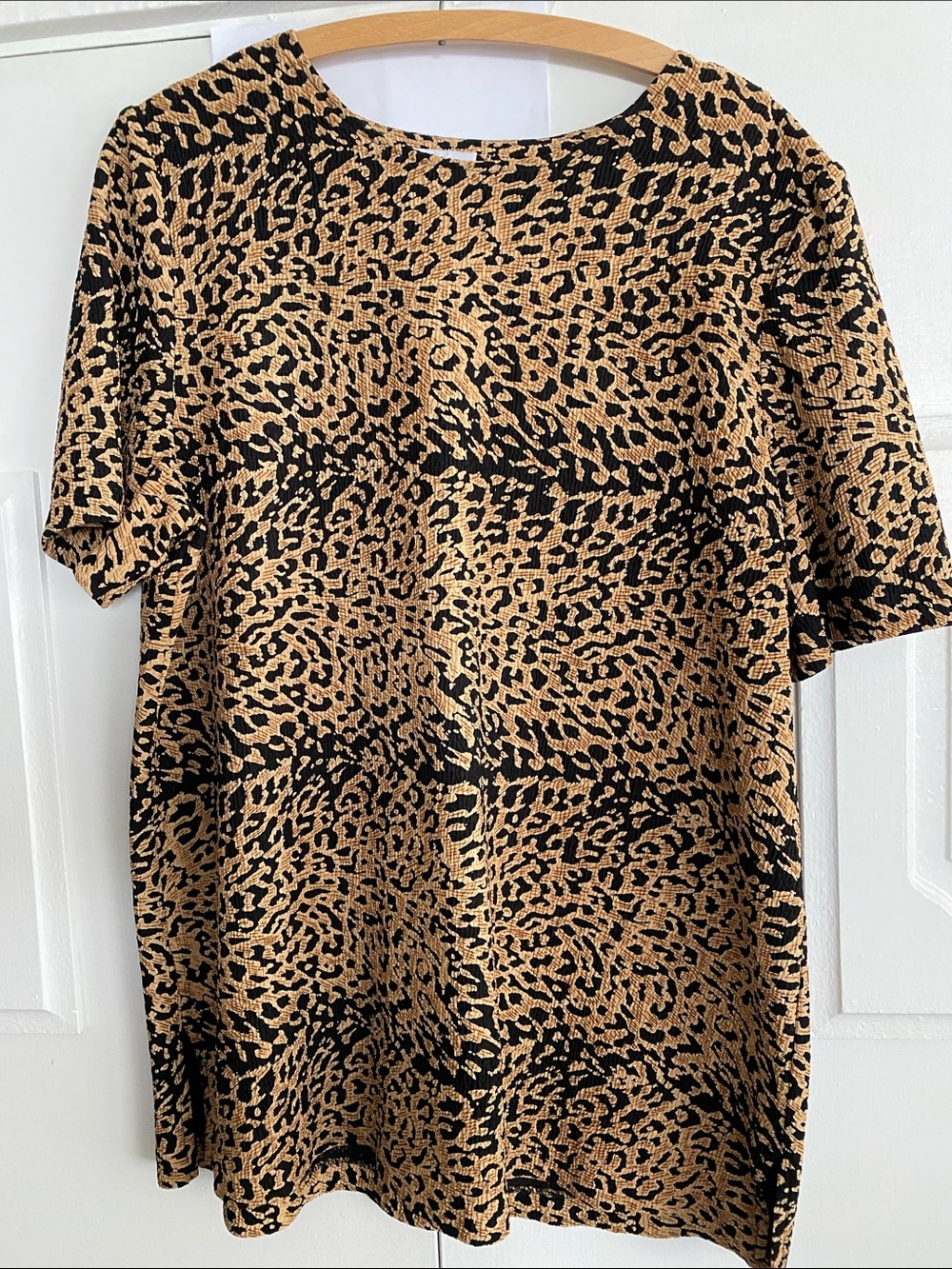 Bobbie Brooks Leopard-Print Shirt in Black & Tan